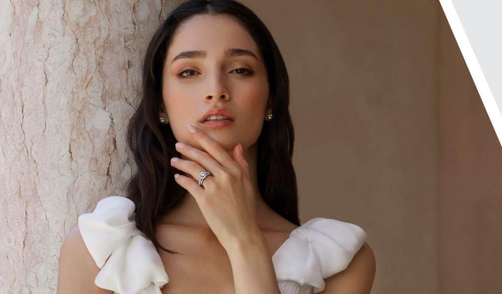 girl with Jenny Peckham engagement ring