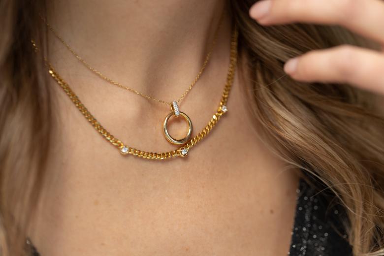 young woman wearing Bella Moda jewellery